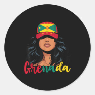 Adesivo Grenada - Rapariga do Grenada - Bandeira Orgulhosa