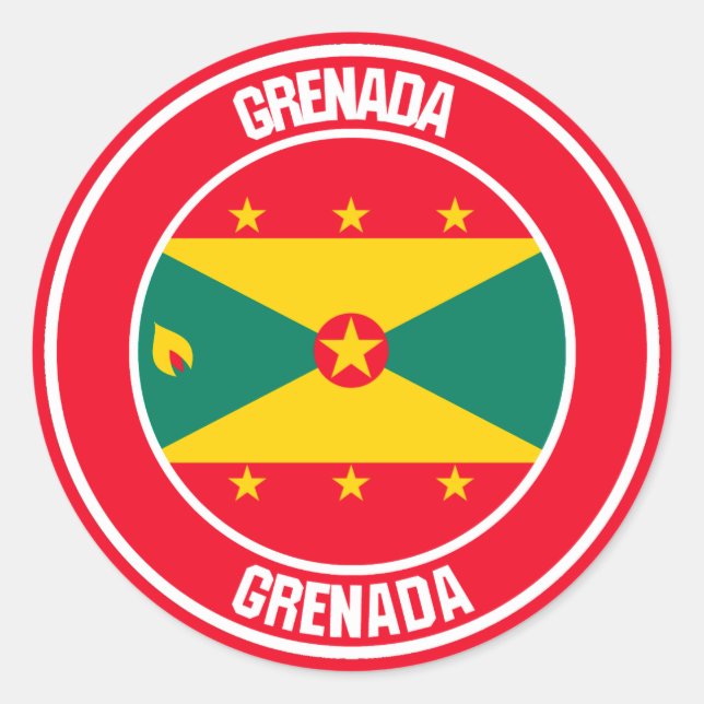 Adesivo Grenada Round Emblem (Frente)