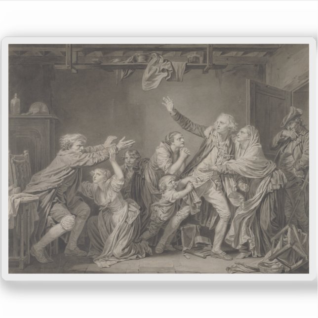 Adesivo Greuze - A Maldição do Pai O Filho Ingrato (Frente)