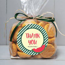 Greve Verde com Melancia Verde Vermelha Obrigado