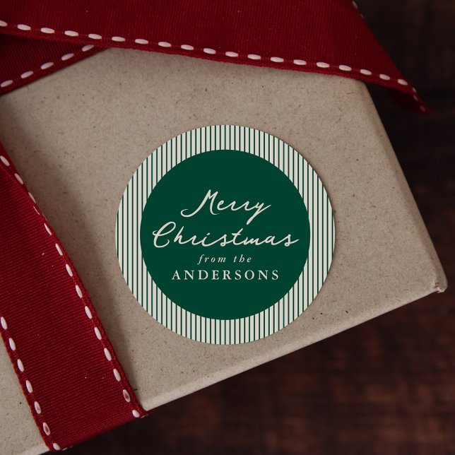 Adesivo Greve Verde Moderna Feliz Natal (Criador carregado)