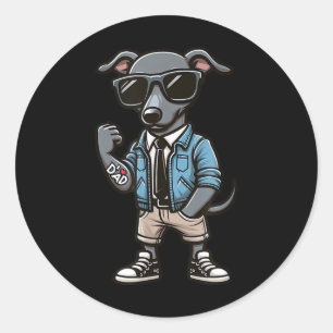 Adesivo Greyhound Adoro Tatuagem De Cachorro Engraçado Pai