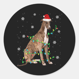Adesivo greyhound christmas papais noeis fofos e leves