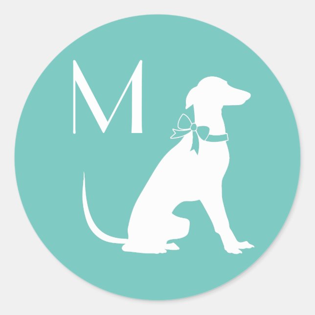 Adesivo Greyhound Dog Puppy (Frente)