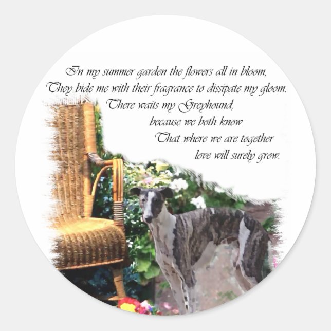 Adesivo Greyhound Lovers Art Gifts (Frente)