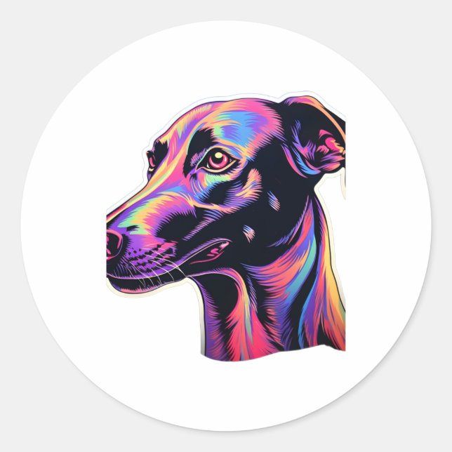 Adesivo Greyhound Neon Design (Frente)