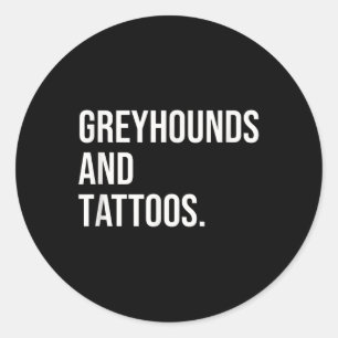 Adesivo Greyhounds E Tattoos Proprietário De Greyhound Cão