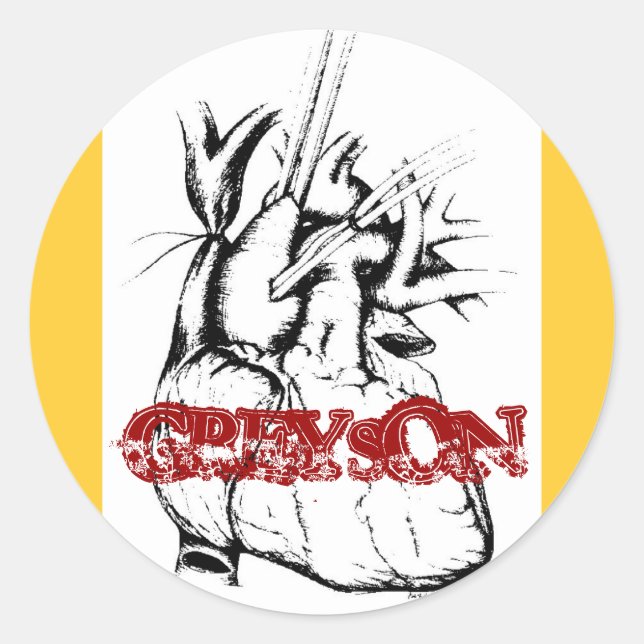 Adesivo Greyson Heart Sticker (Frente)