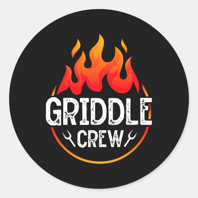 Adesivo Griddle Grill Squad Team Barbecue Churrasco Griddl (Frente)