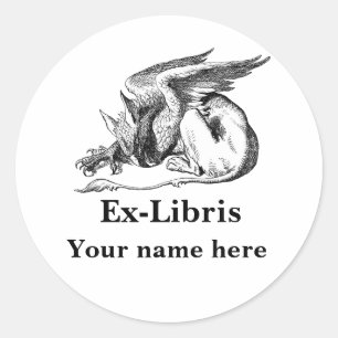 Adesivo Griffin Ex-libris