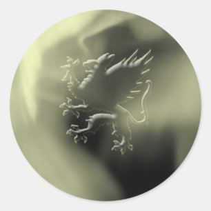Adesivo Grifo dourado