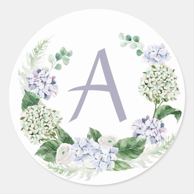 Adesivo Grinalda de peônia de primavera com letra personal (Frente)