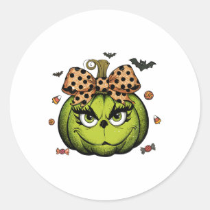 Adesivo Grinc Pumpkin Coquette Pumpkin Halloween Spooky Se