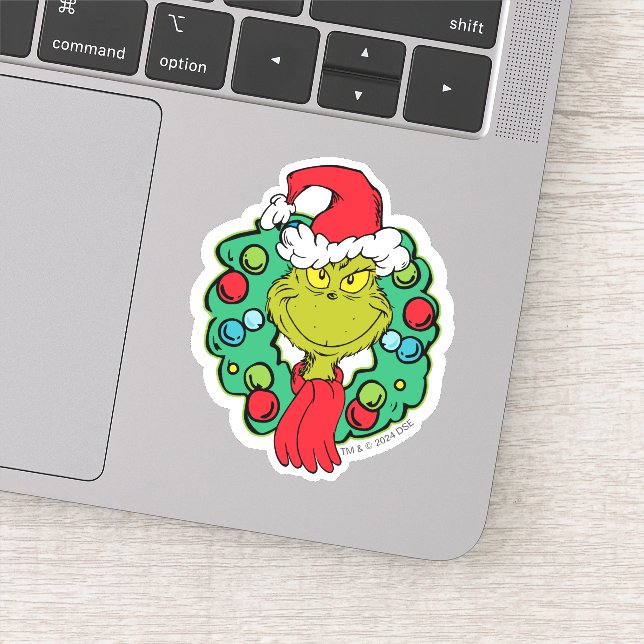Adesivo Grinch | Coroa de Natal (Detalhe)