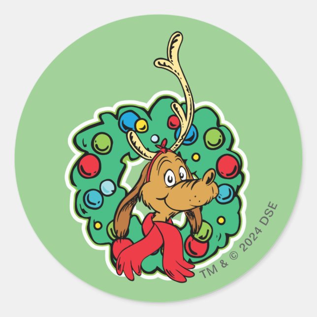 Adesivo Grinch | Coroa de Natal do Max (Frente)
