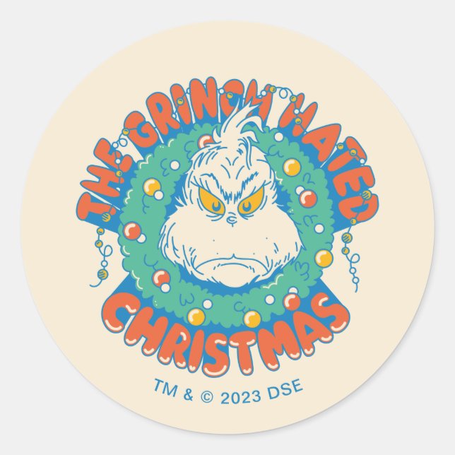 Adesivo Grinch Detestava o Natal (Frente)