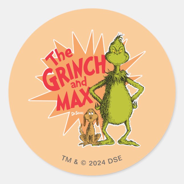 Adesivo Grinch | Grinch & Max Starburst (Frente)