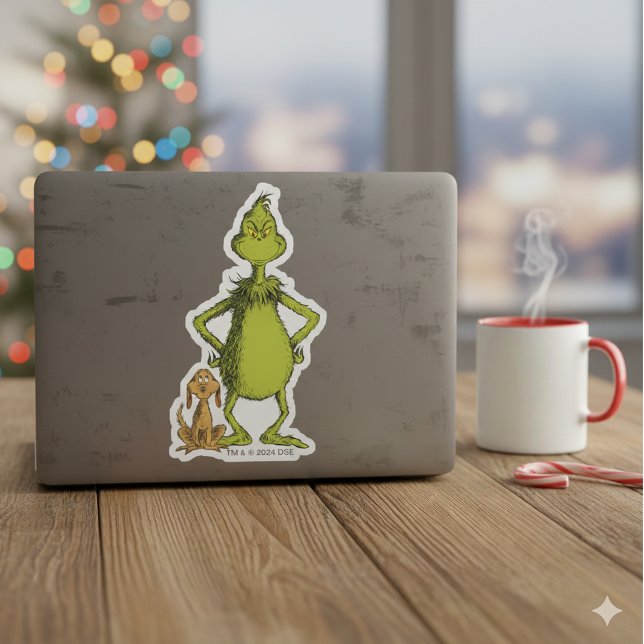 Adesivo Grinch | Max & Posição do Grinch (Criador carregado)