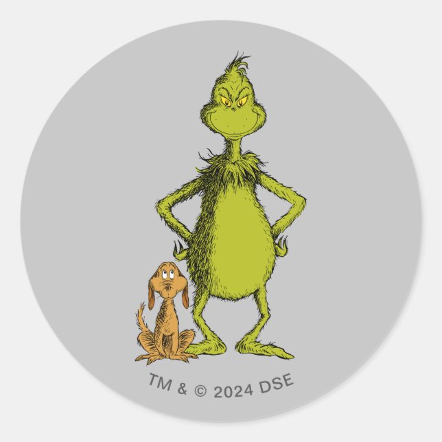 Adesivo Grinch | Max & Posição do Grinch (Frente)