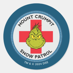 Adesivo Grinch Patrulha da Neve do Mt. Crumpit