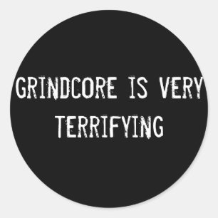 Adesivo grindcore é muito aterrorizante