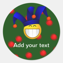 Adesivo Grinning Emoji Jester