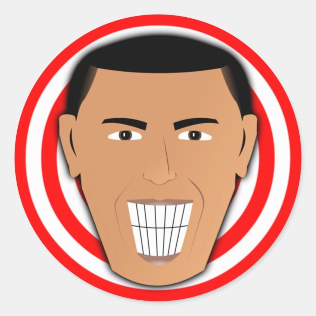 Adesivo GrinningObama (Frente)