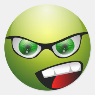 Adesivo Gritando com o Green Meanie