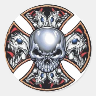 Adesivo Gritando Crânio de Ferro