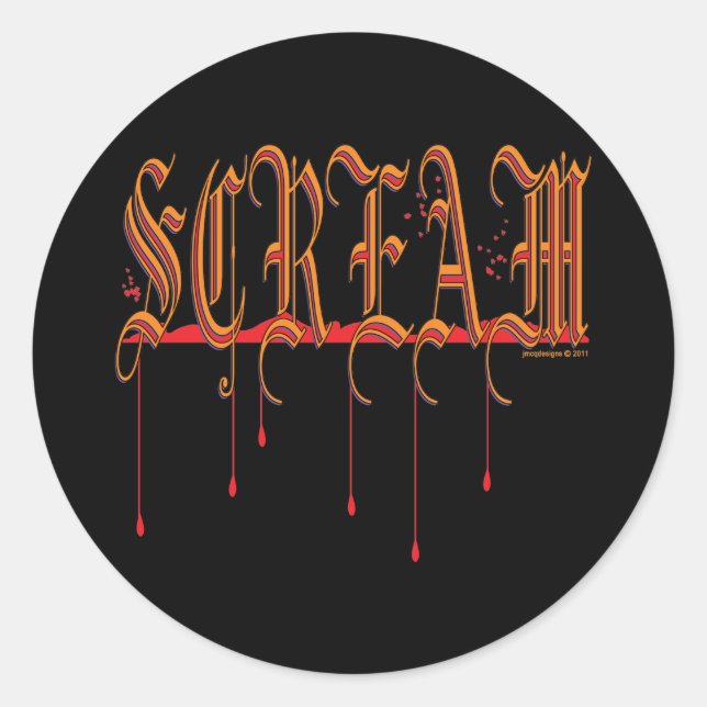 Adesivo GRITAR Bloody Halloween (Frente)