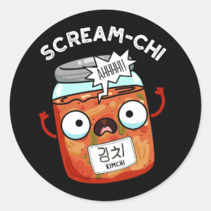 Adesivo Gritar-chi Funny Kimchi Puns Dark BG
