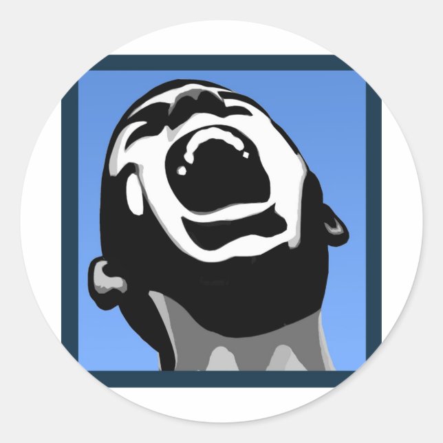 Adesivo Gritar Quadrado (Frente)