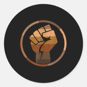 Adesivo Grito Negro Mês Preto da História da Melanina Boni