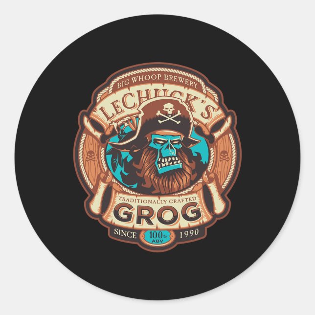 Adesivo Grog - Cerveja Craftt - Ilhas Macacos 1 (Frente)