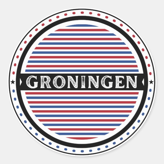 Adesivo Groningen City Pride Emblem – Dutch Identity (Frente)