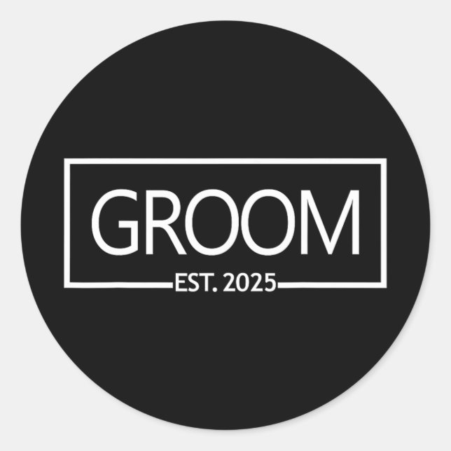 Adesivo Groom Est. 2025 (Frente)