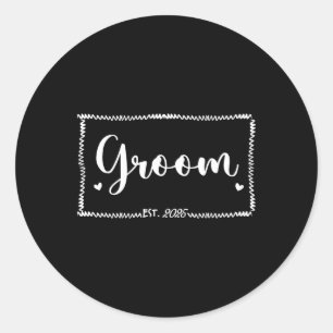 Adesivo Groom Est. 2025 Casamento Matando Marido Apenas Ma