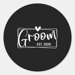 Adesivo Groom Est. Engag de Casamento do Recem casados da