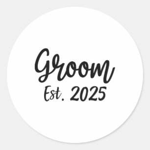 Adesivo Groom Est. Gro de Festa de noivado de Casamento Ma