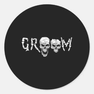 Adesivo Groom - Solteiro de Casamento de Halloween de Skel
