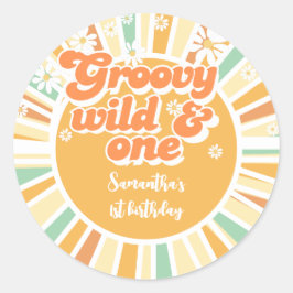 Adesivo Groové selvagem e um aniversário de criança solar 