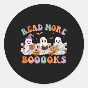 Adesivo Grooveen Leia Mais Livros Floral Ghost Boo