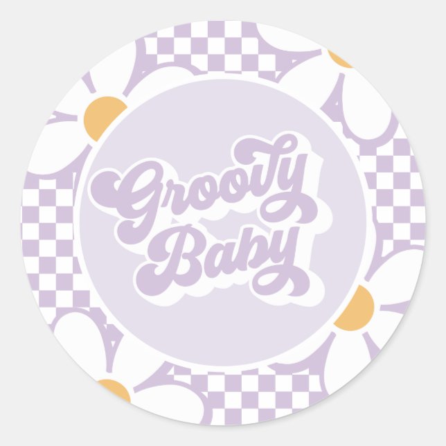 Adesivo Groovy Baby Roxy Checker (Frente)