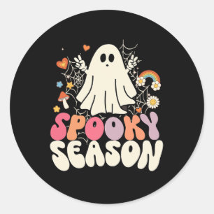 Adesivo Groovy Boo Ghost Spooky Figurinos de Halloween Men