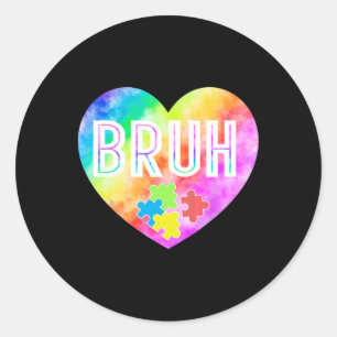 Adesivo Groovy Bruh Autismo Quebra-cabeça para Sensibiliza