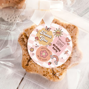 Adesivo Groovy Daisy Retro Party