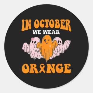 Adesivo Groovy Ghost Adhd Conhecer Em Outubro Vestimos Ora