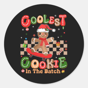 Adesivo Groovy Gingerbird Cookie Mais Fresco No Batch Chr