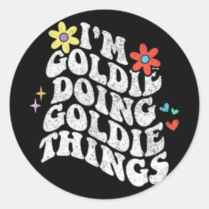 Adesivo Groovy Im Goldie Fazendo Coisas De Goldie Coisas E