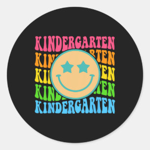 Adesivo Groovy Kindergarten Vibes Enfrenta Professores Ret
